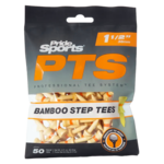 Pride PTS Bamboo Tees - 38 mm Tees Pack 50