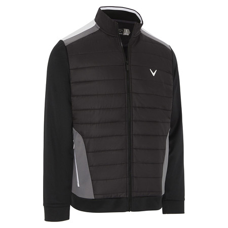 Callaway Racer Mixed Media Quilted Jacket